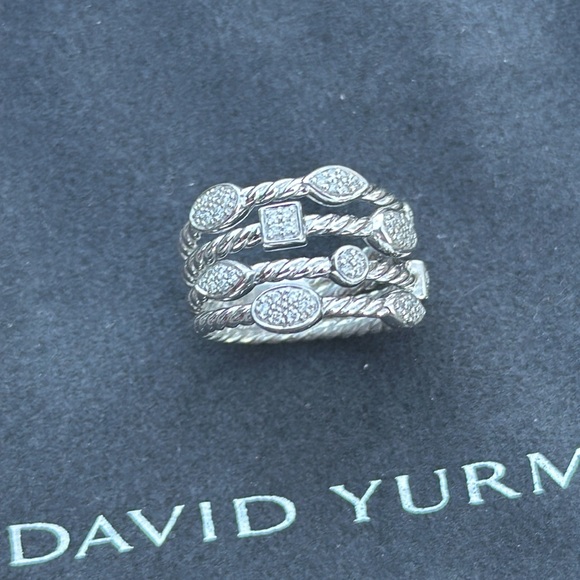 Original owner. VINTAGE David Yurman Confetti Collection ring Sterling silver - Picture 4 of 6